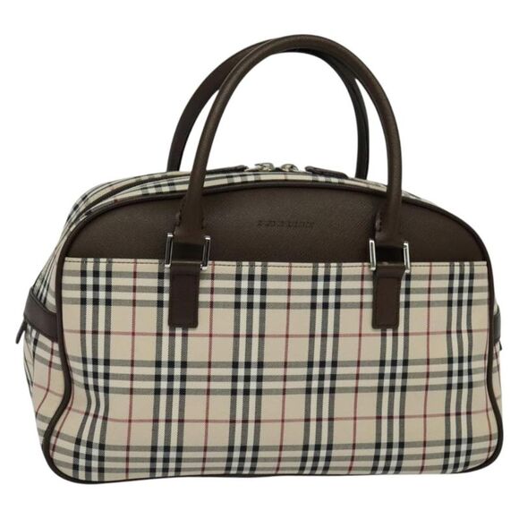 Burberry Nova Check Beige Canvas Tote Bag (Pre-Owned) - Picture 1 of 16